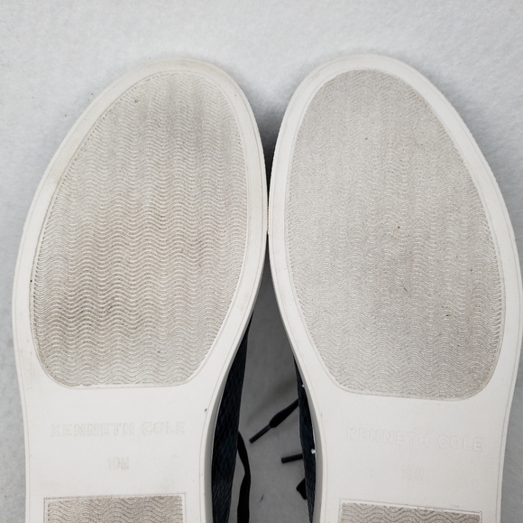 Kenneth Cole Kam Blue Synthetic Snakeprint Sneakers sz 10M - Picture 9 of 9